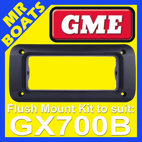 GME MK008B - Black Flush Mount Kit - Suits GX700B GX400B G-DEK VHF 27MHz Radio