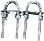 Brig Eagle 670 Stainless Steel Anchor & Plate combo with 2 Heavy Duty mooring u-bolts